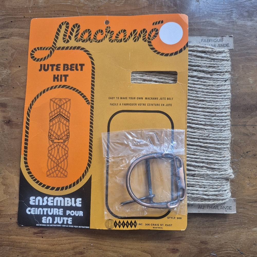 Vintage Jute Belt Kit